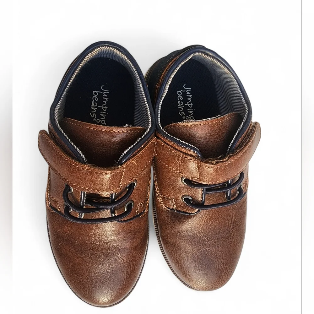 Jumping Beans Boys Brown Dress Shoes Loafers - Size 10